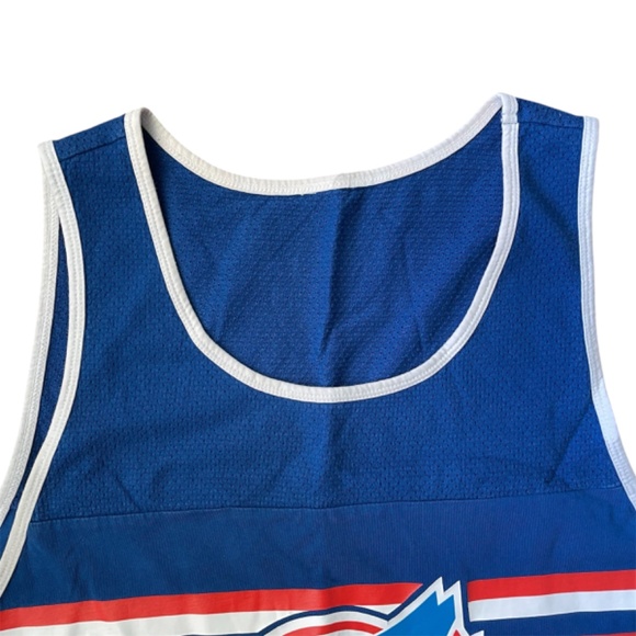 Toronto Blue Jays Muscle Shirt Mitchell & Ness Blue Men’s XXL RETRO - Picture 6 of 13